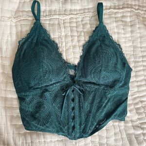Turquoise Hollister Corset